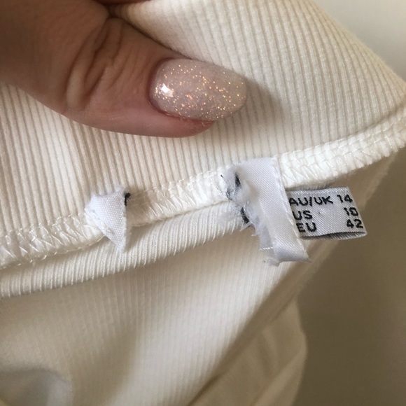 Princess Polly Neive White Mini Skirt 10 - Picture 8 of 9